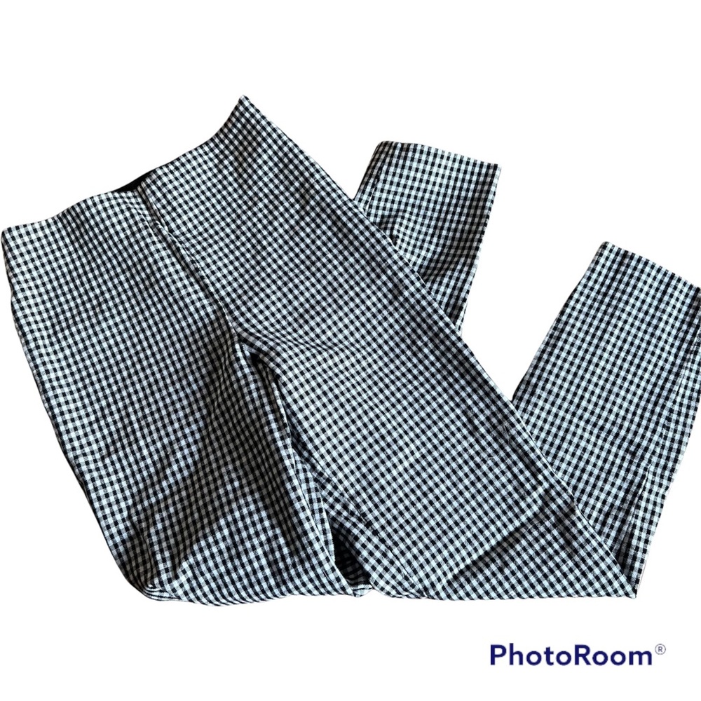 Black and White H&M Gingham Skinny pants